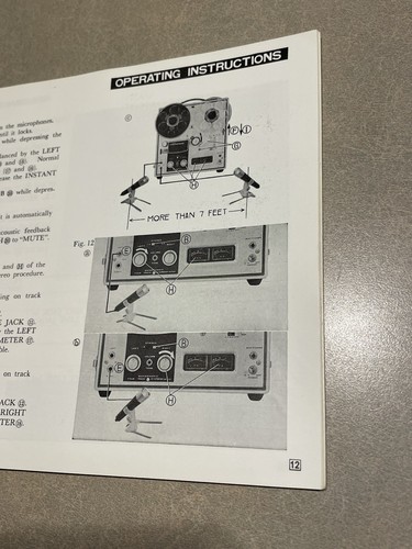 ORIGINAL AKAI 1710 Reel to Reel Service Manual with Schematics! Four Track - Picture 7 of 9