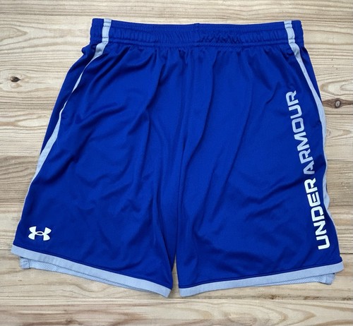 UNDER ARMOUR JUNGEN STUNT 3.0 SHORTS Gr. YXL 1361802 401 (LOSE) blau, grau weiß