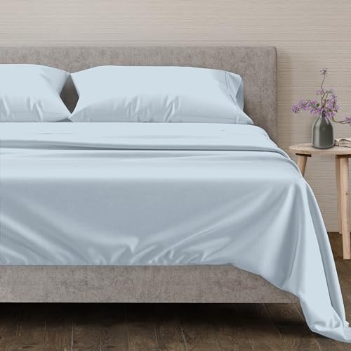 100% Egyptian Cotton Sheets Queen Size - 600 Thread Count Sheets Queen, 4 PC - Picture 1 of 6