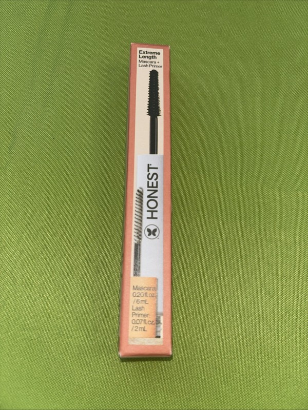 Honest Beauty 2-in-1 Extreme Length Mascara + Lash Primer – Black, Sealed, Clean