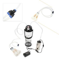 3L/0.8Gal Electric Milking Machine Set Vacuum Impulse Pump Goat Sheep Cow Milker
