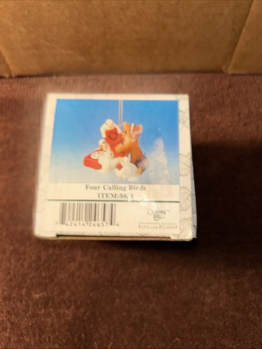 Ornamento natalizio 2000 Fitz & Floyd Charming Tails - Quattro uccellini che chiamano #86/4 - Foto 6 di 7