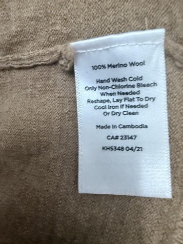 Talbots Classic 100% Merino Wool Luxury Prep Sweater Size 2X Petite - Picture 5 of 5