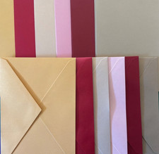 Anna Griffin 12 Shimmer Blush Blank Cards with 12 Envelopes