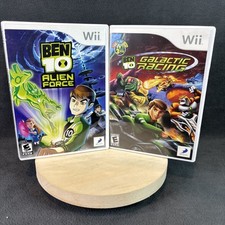 Nintendo Wii - Ben 10 Alien Force CIB & Galactic Racing NM - Resurfaced & Tested