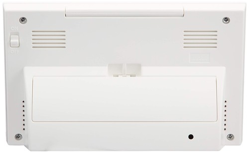 RHYTHM Alarm Clock Radio Clock White 9.3×14.5×4.1cm - Picture 2 of 5