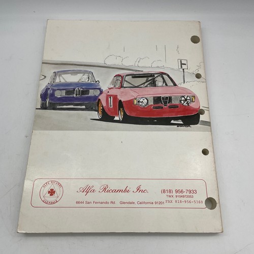 Original Alfa Romeo Parts Accessories Catalog Tipo 33 Motore Vintage - Foto 2 di 4