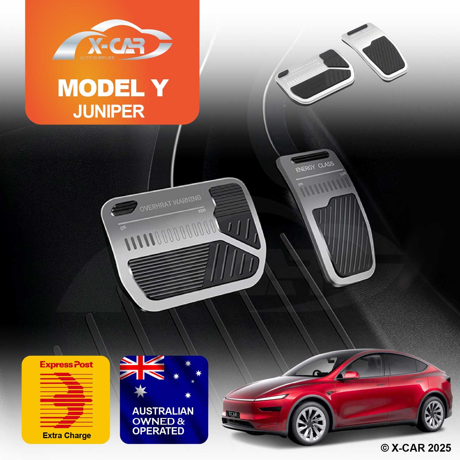 Performance Foot Pedal for Tesla Model Y Juniper 2025+ Accelerator Brake Covers