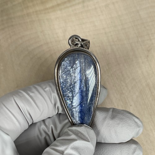 Kyanit Sterling Silber 925 Anhänger blauer Kristall - Bild 3 von 8