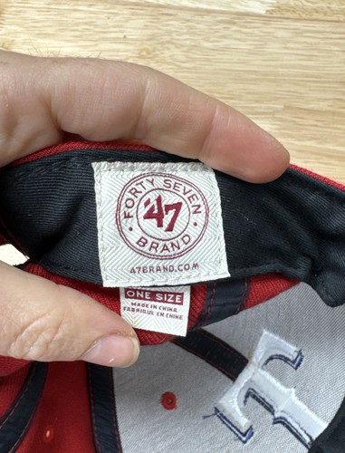 Baseballmütze Kappe Texas Rangers 47’ Marke rot verstellbar Einheitsgröße Wolle Acryl Mischung - Bild 10 von 13