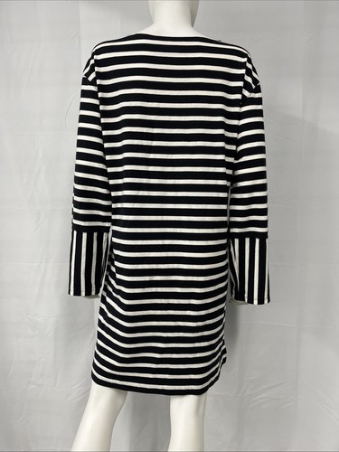 Everlane Black + White Stripes Casual Day Play Dress Women’s Medium - Bild 8 von 9