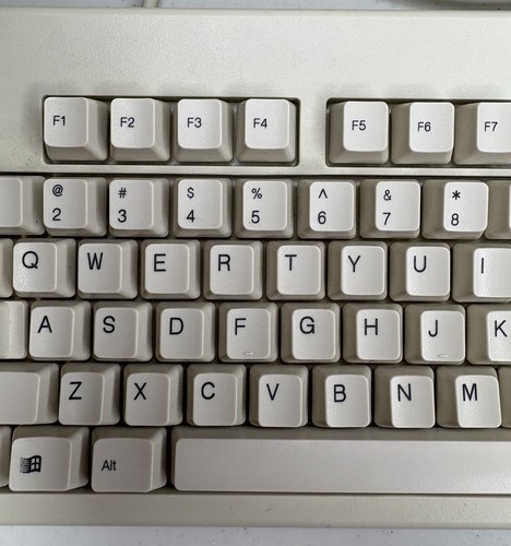 Vintage Mechanical Keyboard AT Connector Fellowes Brand Model KB-2961 Untested - Picture 12 of 23