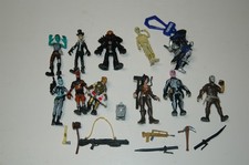 11 FORTNITE 4" ACTION FIGURES WITH SOME ACCESSORIES
