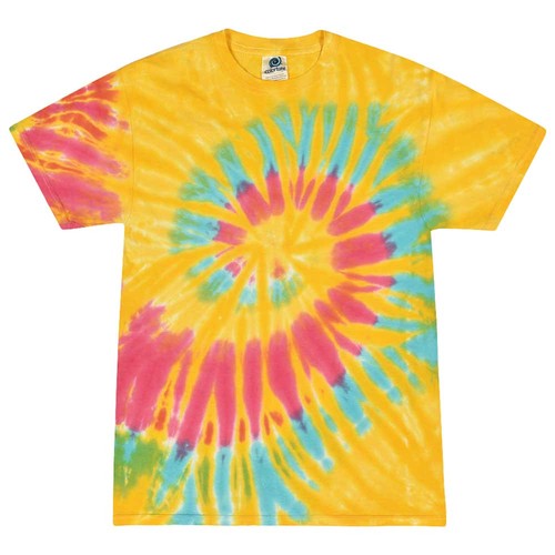 COLORTONE - Unisex Batik T-Shirt Swirl Flower Power Tie-Dye Rainbow S - 3XL - Bild 12 von 383