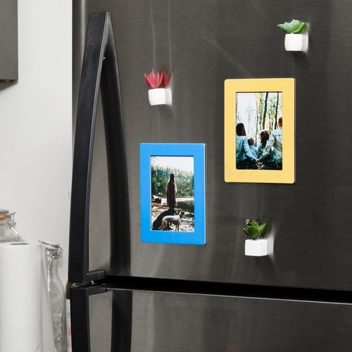 15-Pack 6.25 x 4.7" Magnetic Picture Frames, Holds 4x6 Photos, 5 Colors - Picture 2 of 10