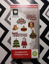 Cricut Winter Collection Scandinavian Christmas Cards Cartridge 20 Images RARE