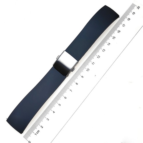 Rubber Watch Strap Bracelet 5 Colors 18mm 20mm 22mm 24mm Silicone Watch Band - Picture 4 of 10