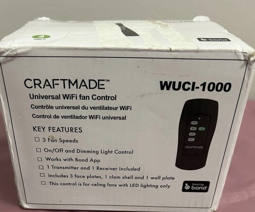 Craftmade 3-Speed Universal Smart WiFi Fan Control LED Lighting Only Compatible - Picture 6 of 7