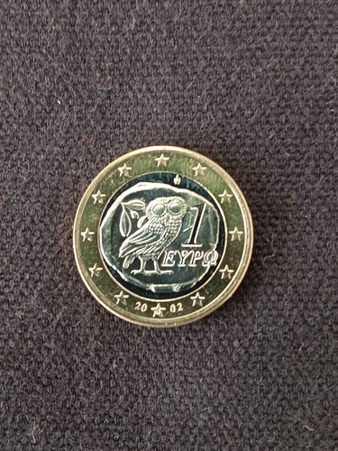 2002 GREECE 1 EURO Pristine Condition (1st map) - Picture 1 of 4