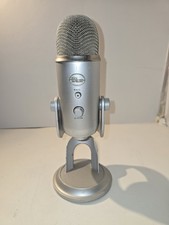 Blue Yeti USB Microphone Silver Recording Streaming Podcast Gaming ASMR TESTED 