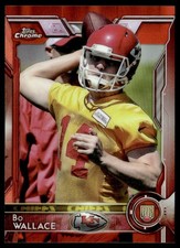 2015 Topps Chrome Red Bo Wallace Rookie Kansas City Chiefs #188