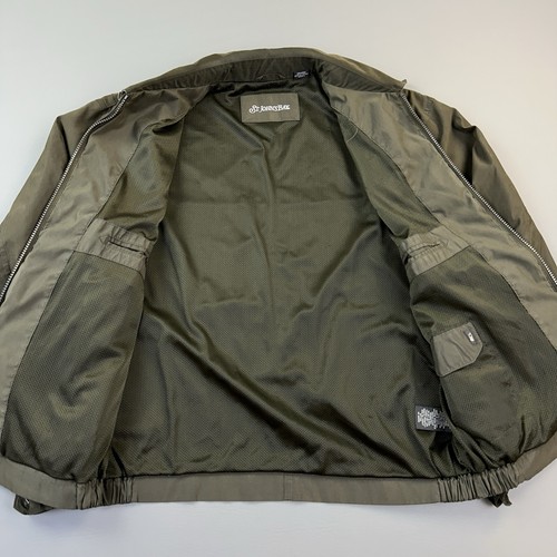 Vintage St Johns Bay Jacket Mens Large Dark Olive Full Zip Golf Windbreaker - Picture 5 of 15