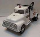 Vintage Tonka Toys, Mound Minn, Tow Truck / Wrecker, Pressed Steel, White