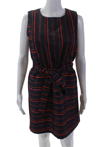 jade melody tam Womens Striped Sleeveless Round Neck Dress Multicolor Size S
