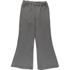Vintage Houndstooth Pattern Easy Flare Pants Women's Size M