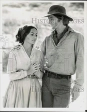 1980 Press Photo Brett Cullen and Devon Ericson on "The Chisholms," on CBS.