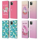 HEAD CASE DESIGNS SASSY EENHOORNS LEDEREN BOOK COVER VOOR APPLE iPHONE TELEFOONS