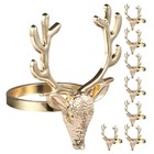  8 Pcs Hirsch Serviettenringe Serviettenhalter Rentier Stoffserviettenringe