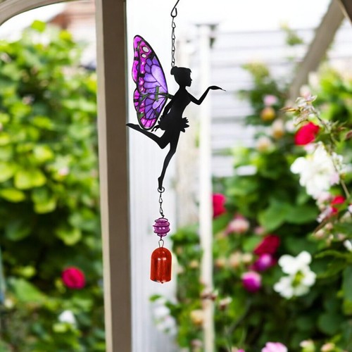 Lila hängende Fee Glockenspiel - Bezauberndes Outdoor Windspiel für Haus & Garten - Bild 9 von 10