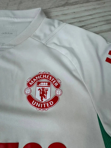 Adidas Manchester United 2023 2024 Trainingsshirt Trikot Fußball Herren Größe S weiß - Bild 4 von 16