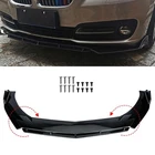 Universal For Benz Front Bumper Lip Splitter Spoiler Body Kit Glossy Black US