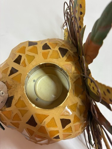 Home Interiors Turkey Metal Luminary Glass Votive Holder Fall Autumn Harvest - Picture 12 of 18