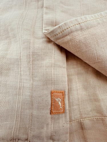Camisa Tommy Bahama 100% Lino Melocotón Manga Corta Relajada Verano Para Hombre Talla 2XL - Imagen 6 de 8