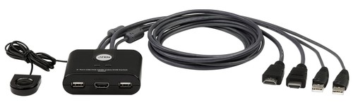 2-PORT USB FHD HDMI CABLE KVM CPNT - 第 1/3 張圖片