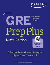 GRE Prep Plus, Ninth Edition (2025): Includes 6 Practice Tests, 1500+ Practice Q