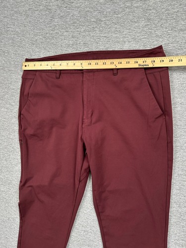 BYLT Pants Mens 40x30 Maroon Everyday 2.0 Slim Fit Stretch Chino City Preppy - Bild 3 von 8