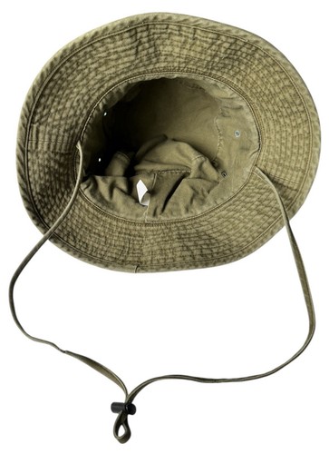 Armeegrün Fischerhut Baumwolle Canvas Buschhut Safari Outdoor Wandern langer Kinnriemen - Bild 14 von 20