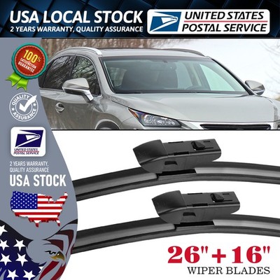 MGT High quality 26''+16''  Windshield Wiper Blades TOP-LOCK Pair For All Season