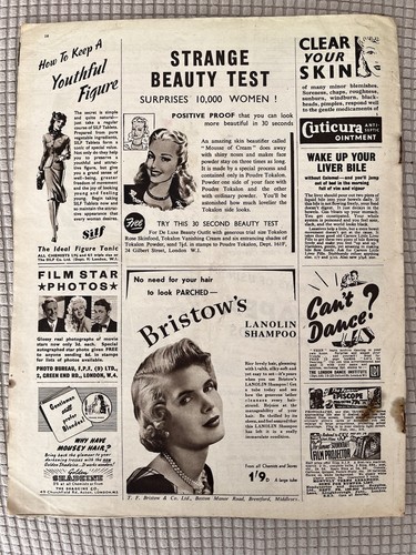 Picture Show Magazine Nov 12 1949 Errol Flynn Viveca Lindfors New Don Juan Blyth - Picture 20 of 24