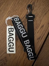 BAGGU Attachable Strap For Baggu Bag Japan Exclusive Black/White Adjust HTF New