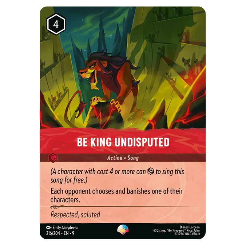 Lorcana - Fabled - Be King Undisputed (Epic) - 216/204