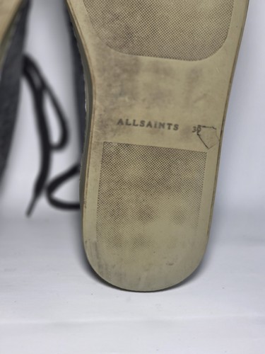 ALLSAINTS All Saints anthrazitgraue Wildleder Halbmond Hi-Top Sneaker Gr. 39 / US 8  - Bild 12 von 12