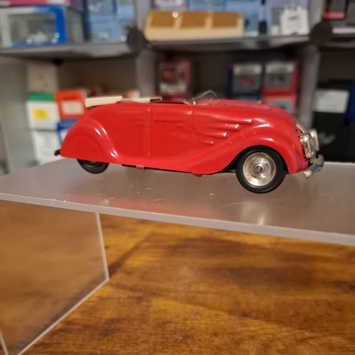 TRI-ANG MINIC 14M STREAMLINE SPORTS TOURER BLUE TINPLATE WORKING CLOCKWORK MOTOR - Picture 5 of 9