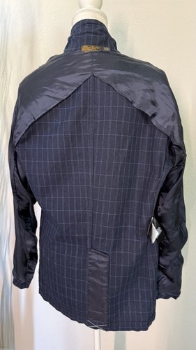 NWT $790 Ralph Lauren RRL Men’s Tailored Jacket Cotton/Linen Navy Check Sz M - Picture 3 of 17