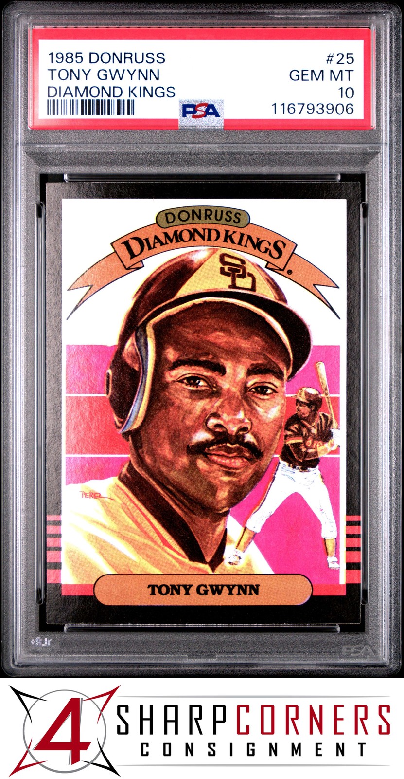 1985 DONRUSS DIAMOND KINGS #25 TONY GWYNN PADRES HOF PSA 10