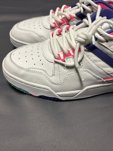 Sneakers K-Swiss Match Rival bianco blu turchese rosa uomo taglia 10,5 07154 189 - Foto 4 di 7